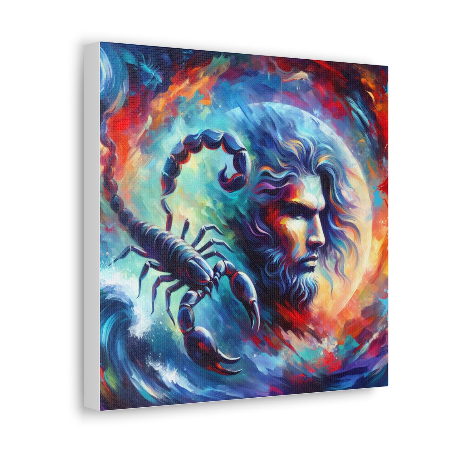 Scorpio Man Astrological Sign Canvas Wall Art