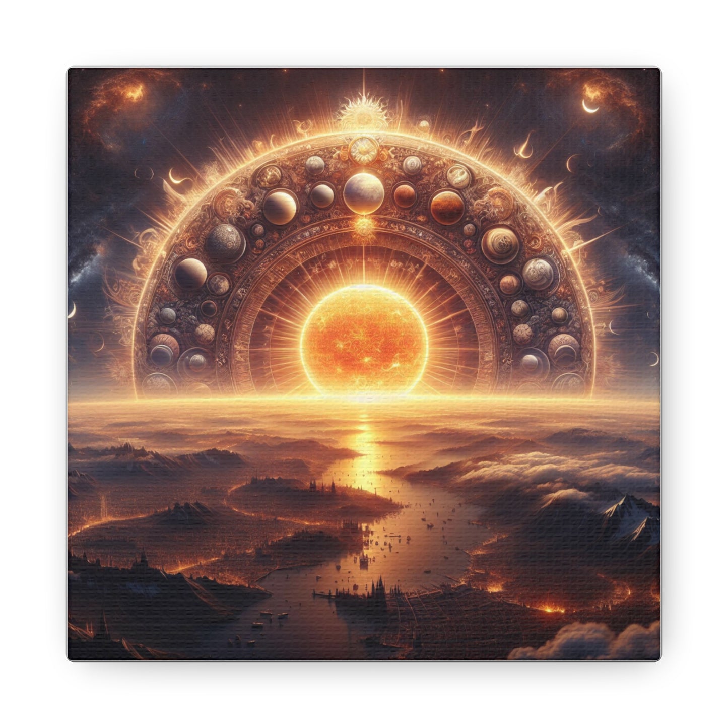 Sun Canvas Wall Art