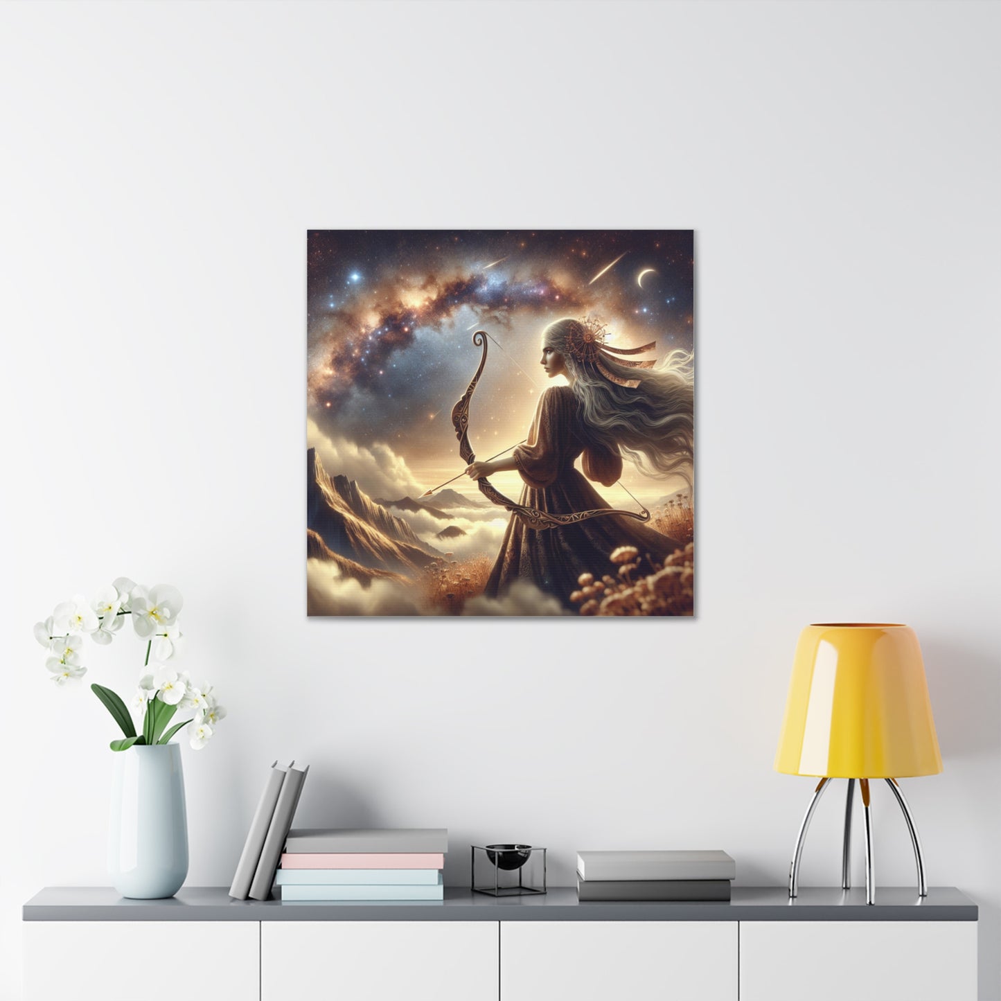 Sagittarius Woman Astrological Sign Canvas Wall Art