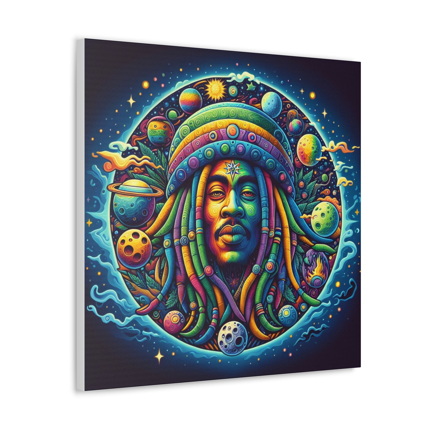 Jah Rastafari Canvas Wall Art