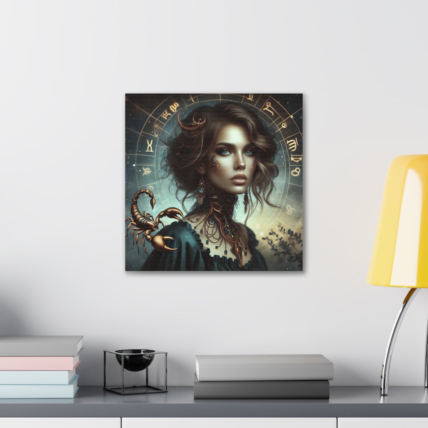 Scorpio Woman Astrological Sign Canvas Wall Art