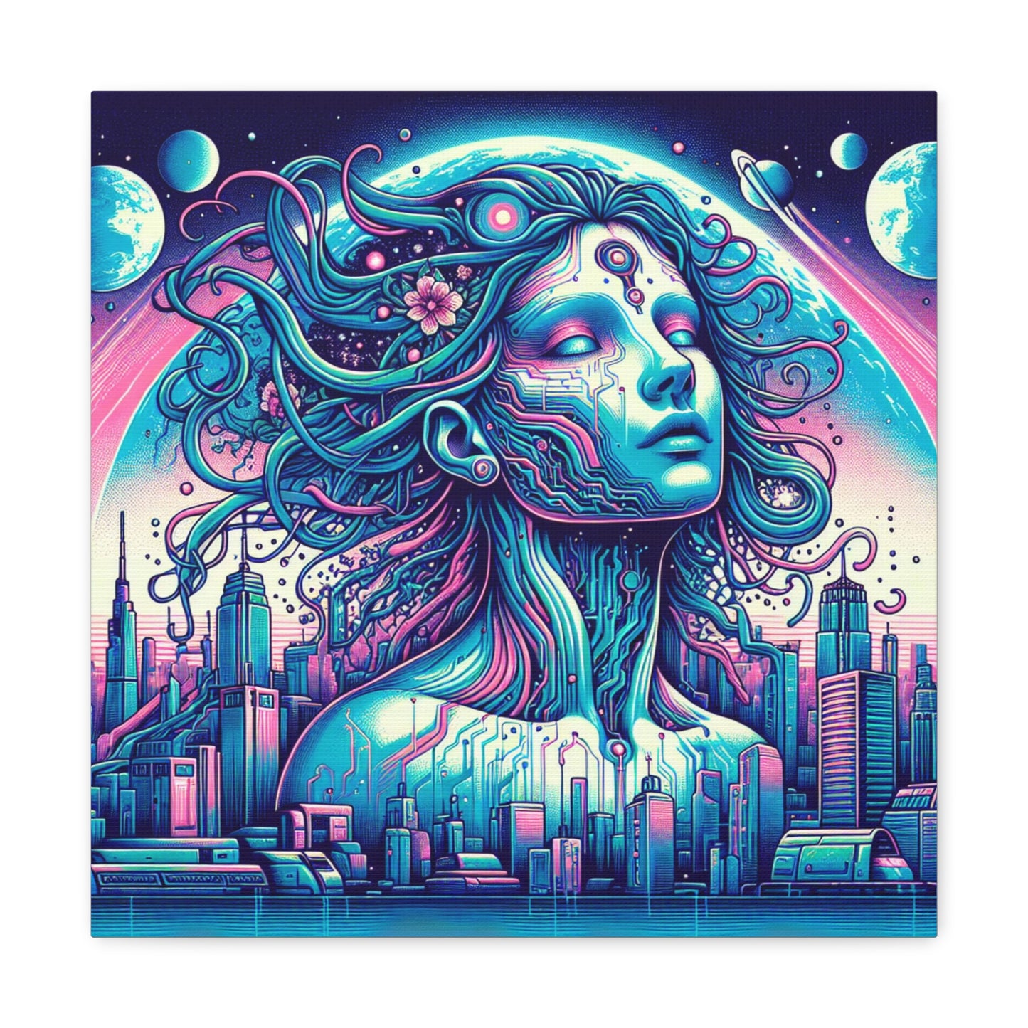 Gaia Mother Earth Canvas Wall Art