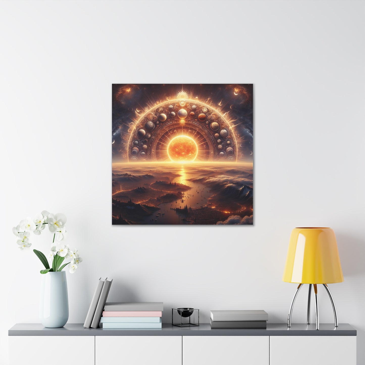 Sun Canvas Wall Art