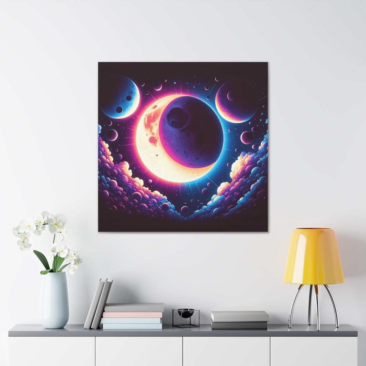 Lunar Eclipse Canvas Wall Art