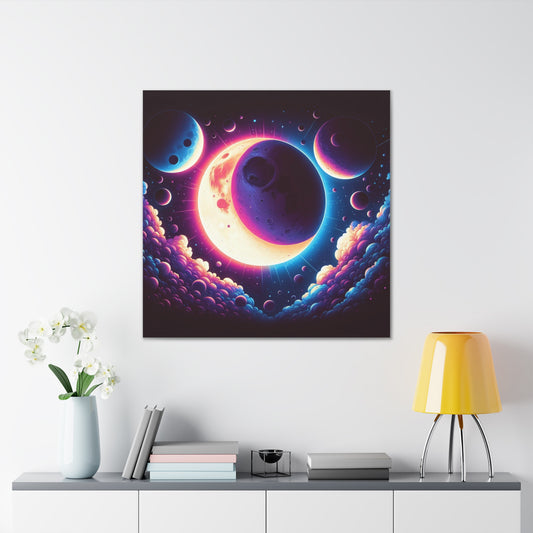 Lunar Eclipse Canvas Wall Art