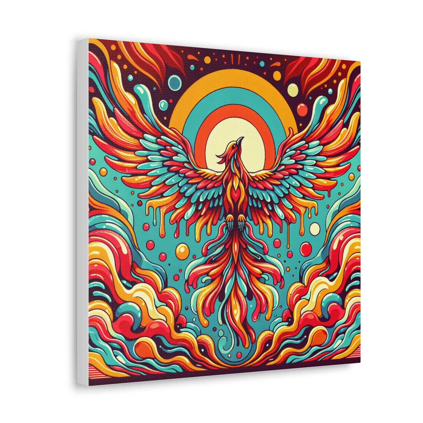 Phoenix Rising Canvas Wall Art