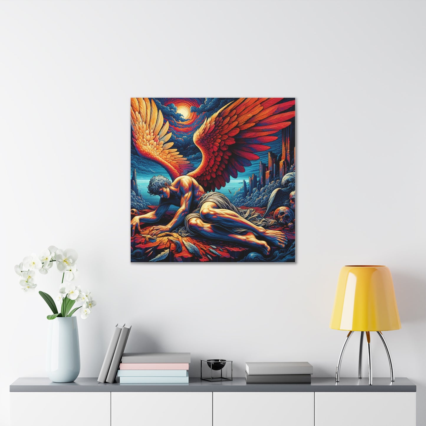 Fallen Angel Canvas Wall Art