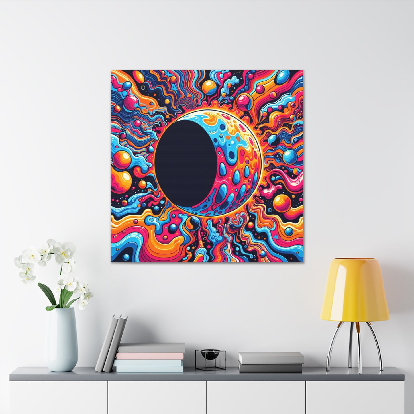 Lunar Eclipse Canvas Wall Art