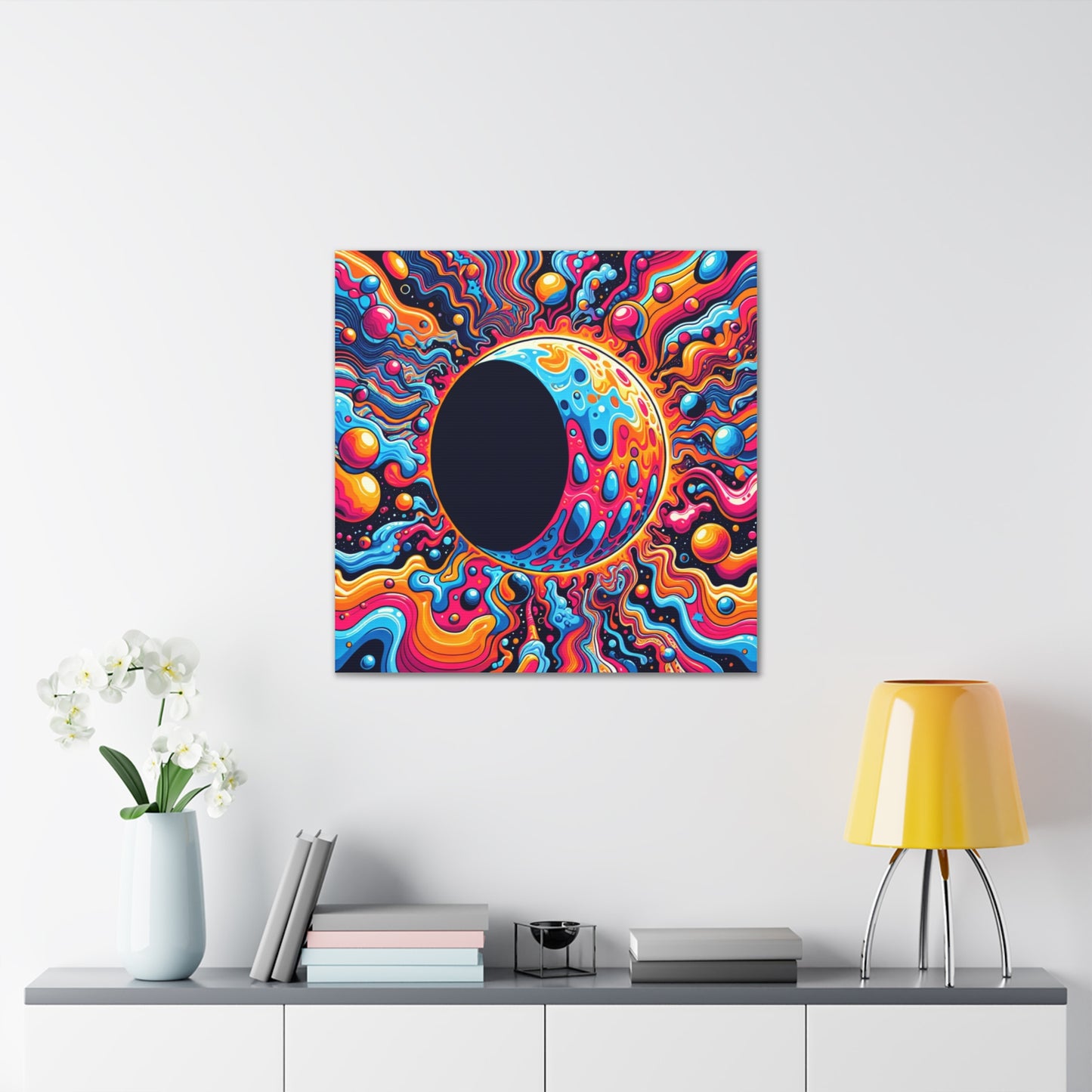 Lunar Eclipse Canvas Wall Art