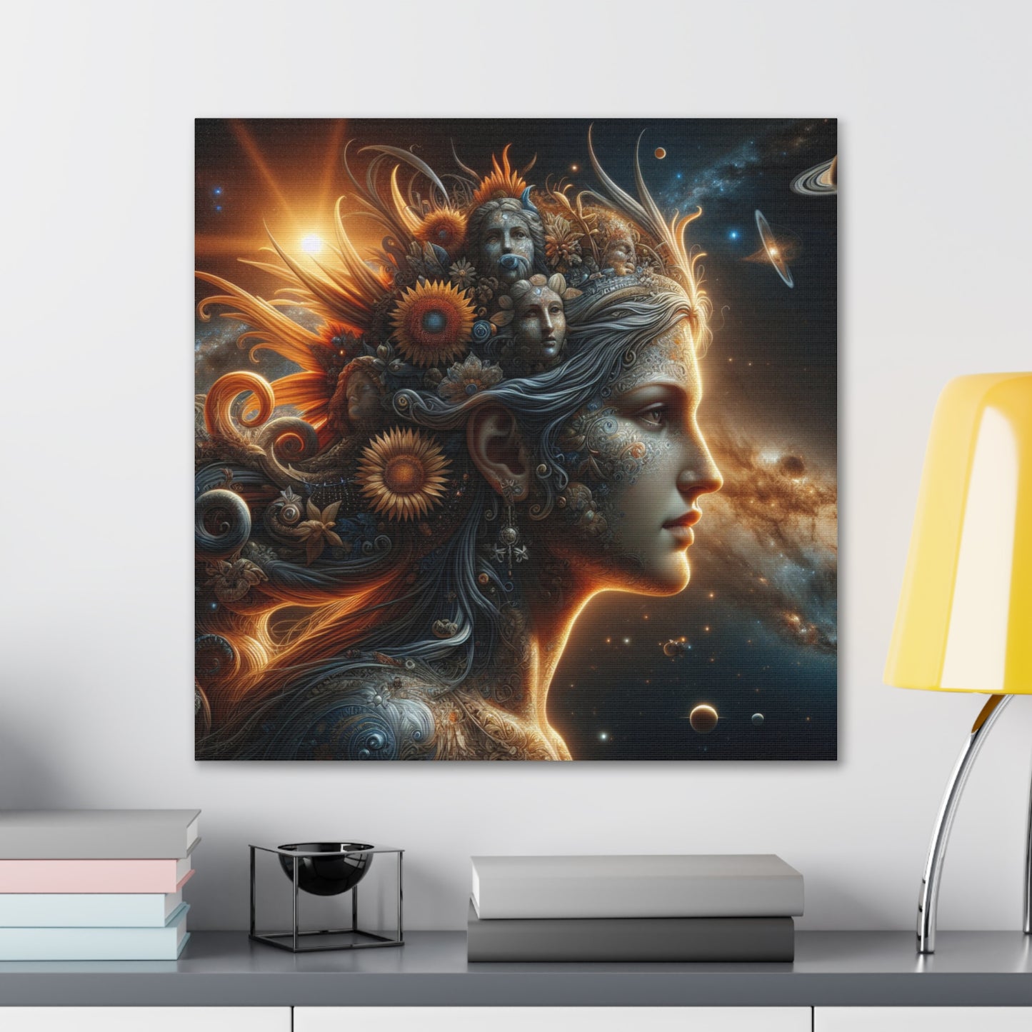 Gaia Mother Earth Canvas Wall Art