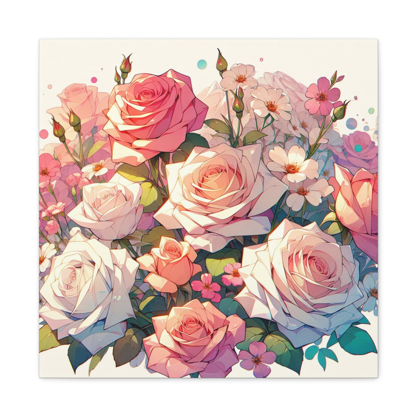 Roses Canvas Wall Art