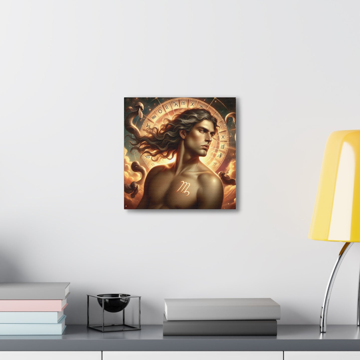 Virgo Man Astrological Sign Canvas Wall Art