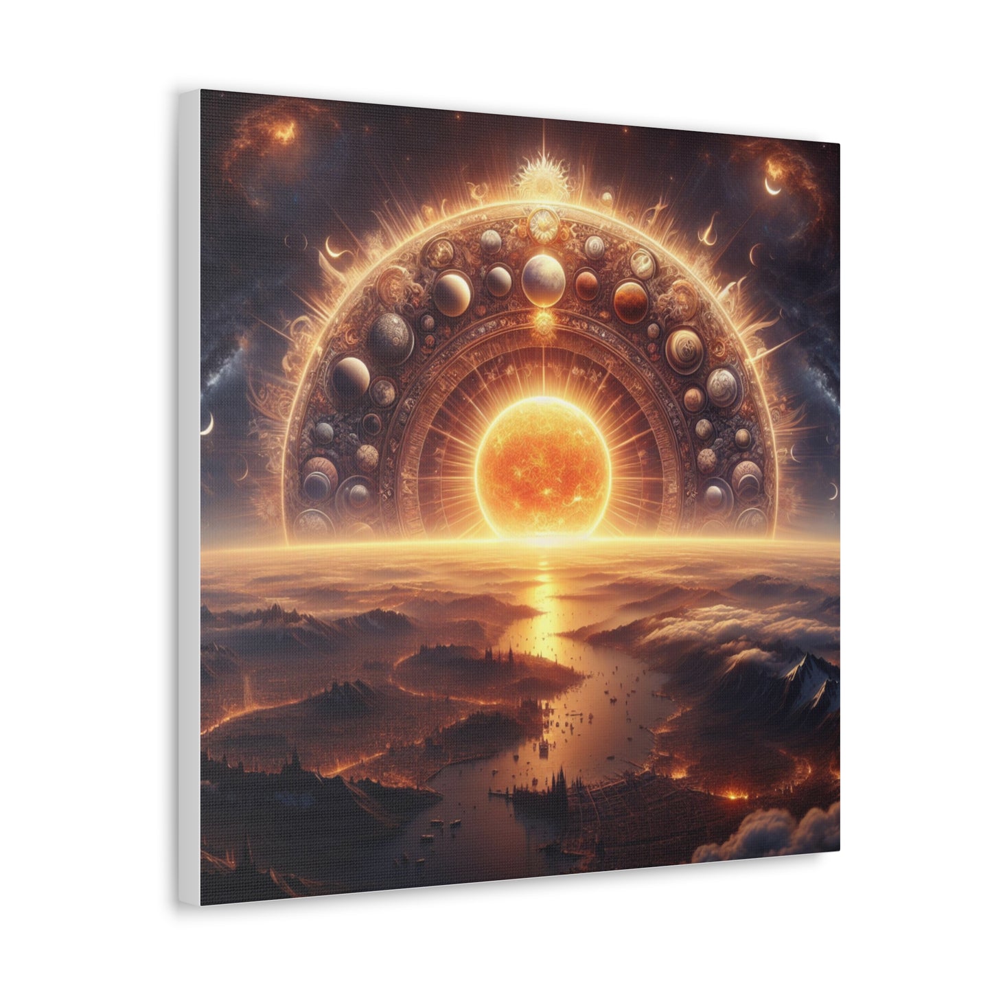 Sun Canvas Wall Art