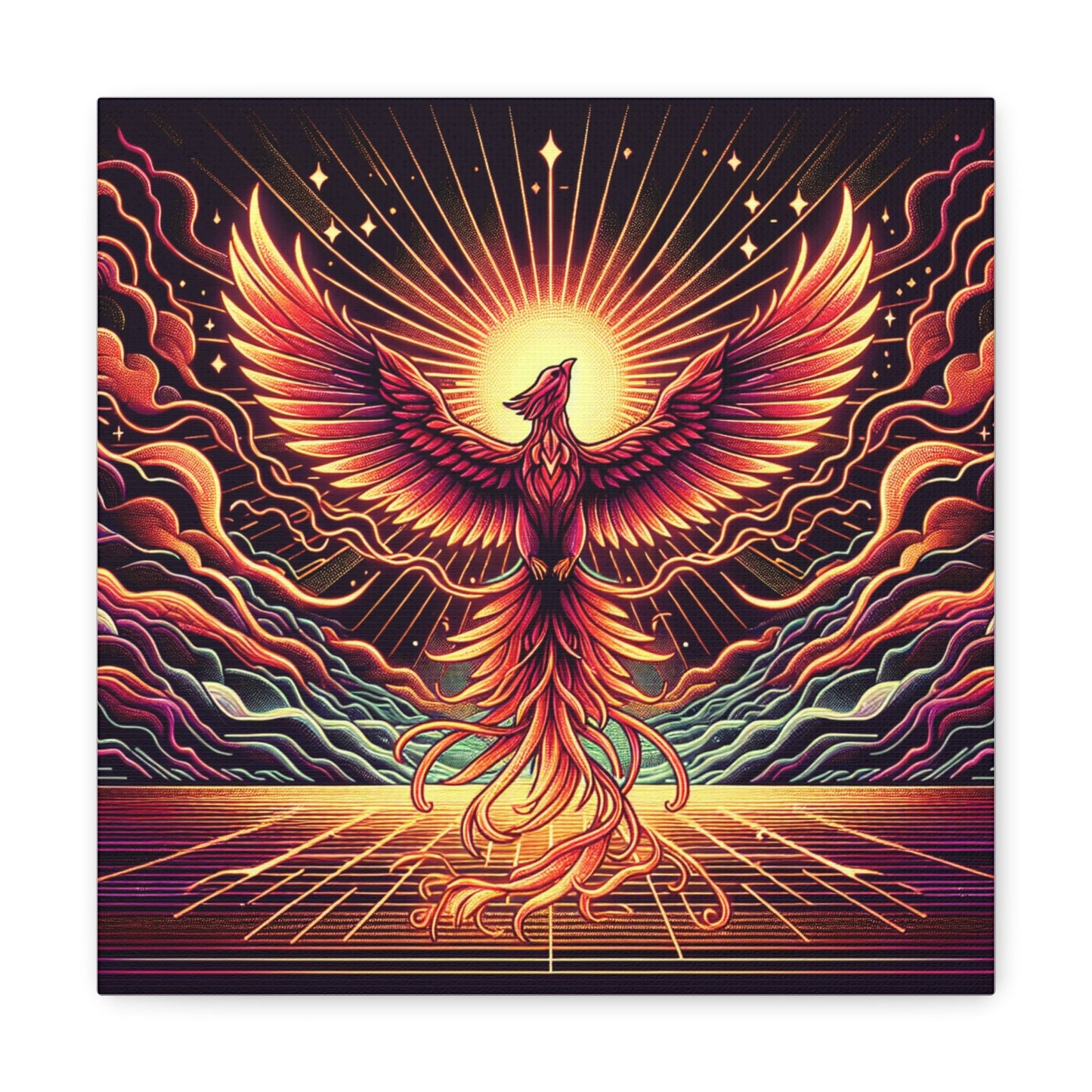 Phoenix Rising Canvas Wall Art