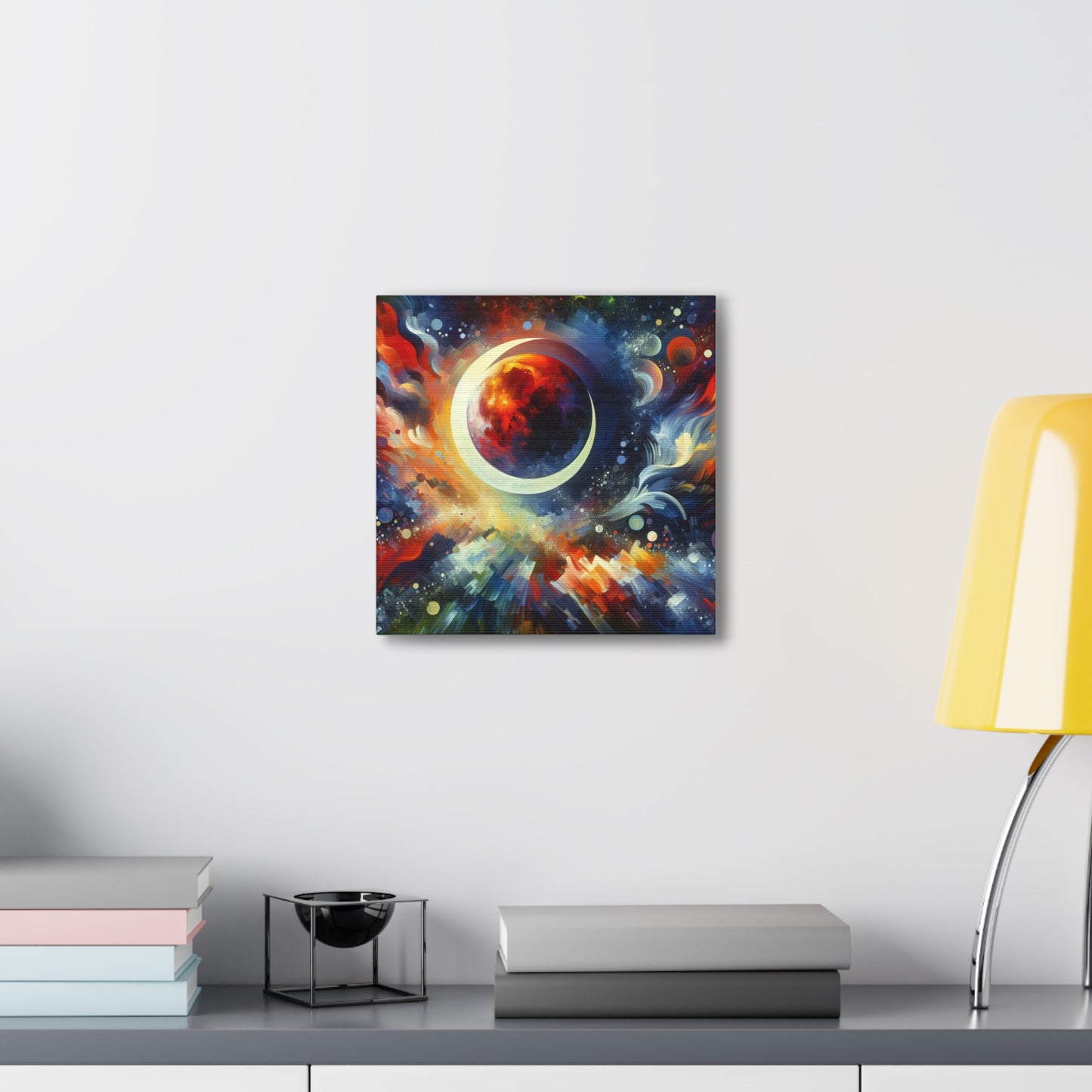 Lunar Eclipse Canvas Wall Art