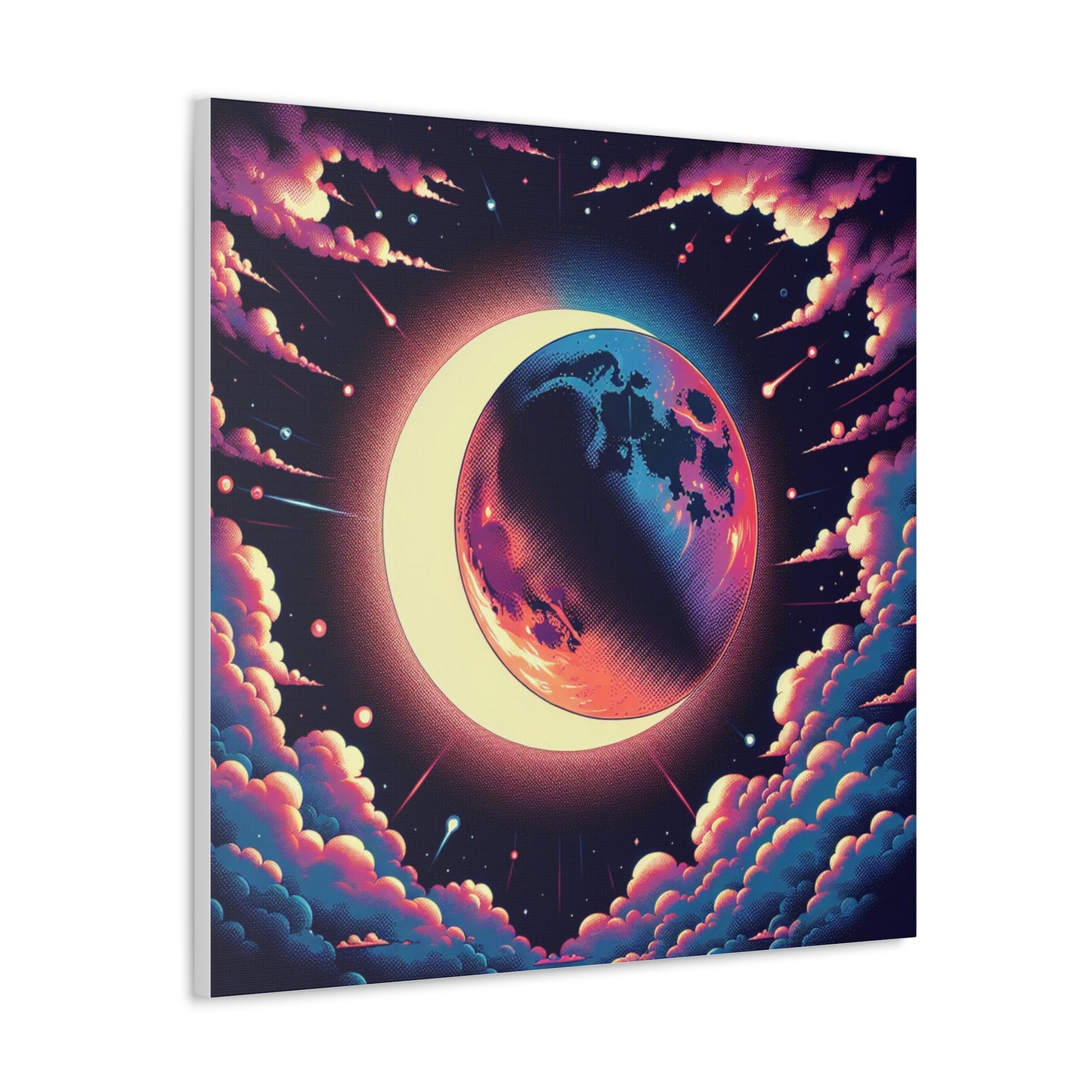 Lunar Eclipse Canvas Wall Art