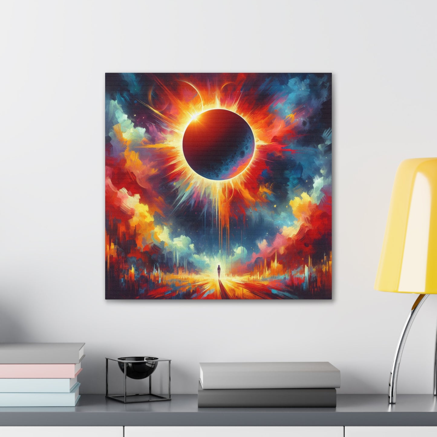 Solar Eclipse Canvas Wall Art