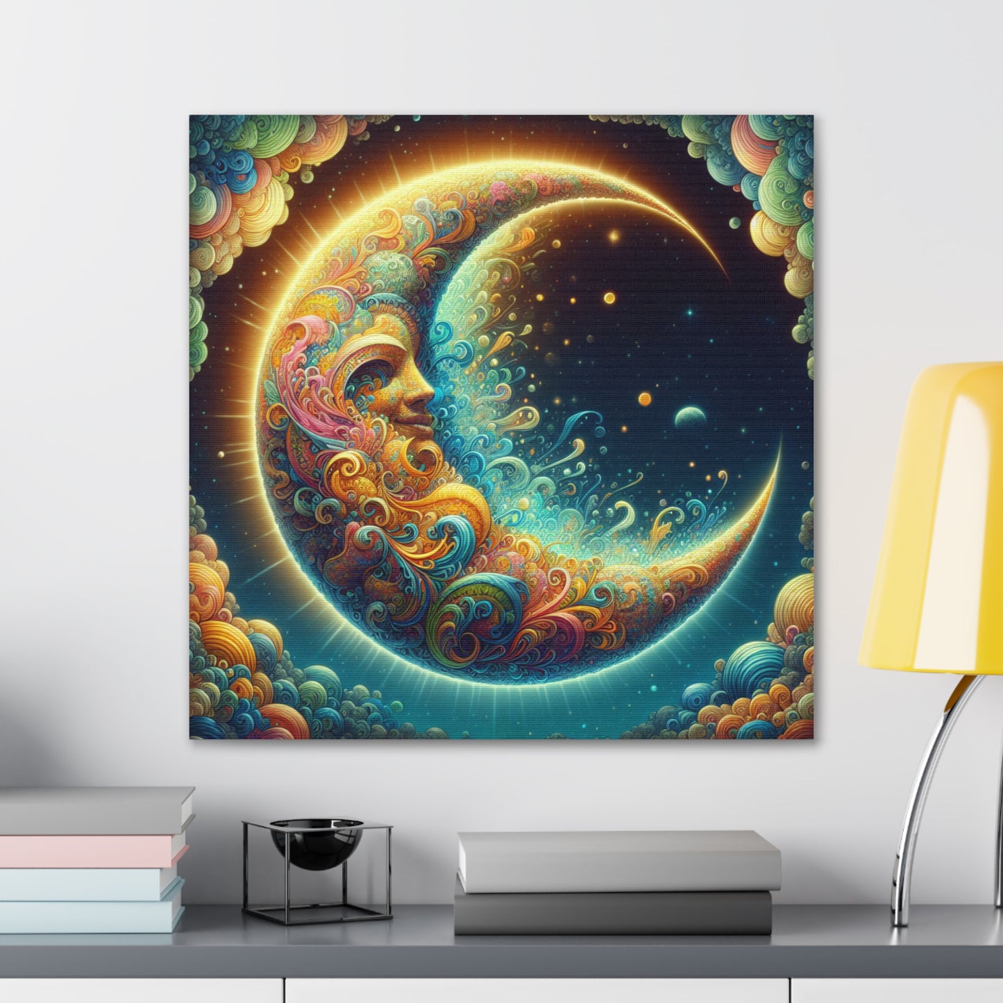 Half Moon Canvas Wall Art