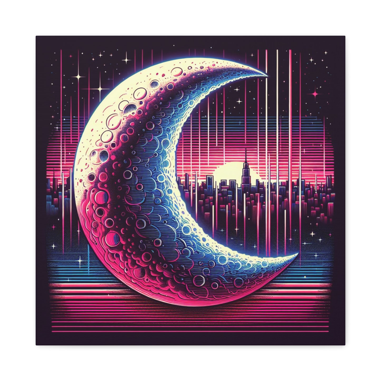 Half Moon Canvas Wall Art