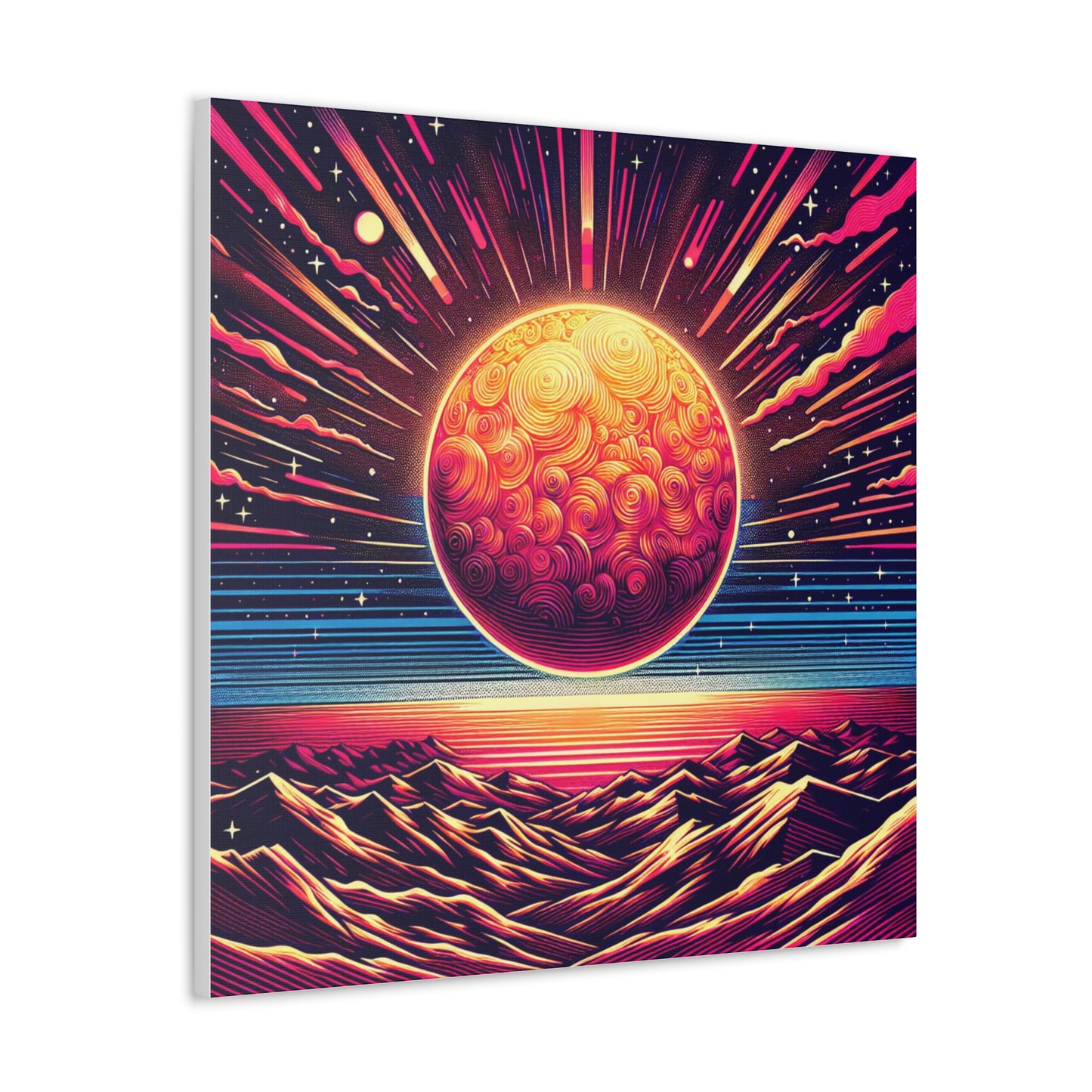 Sun Canvas Wall Art