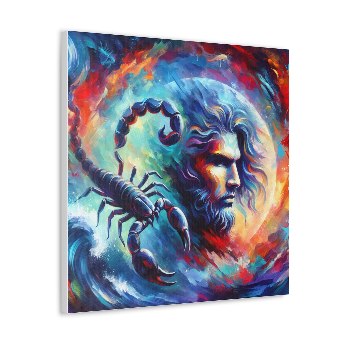 Scorpio Man Astrological Sign Canvas Wall Art