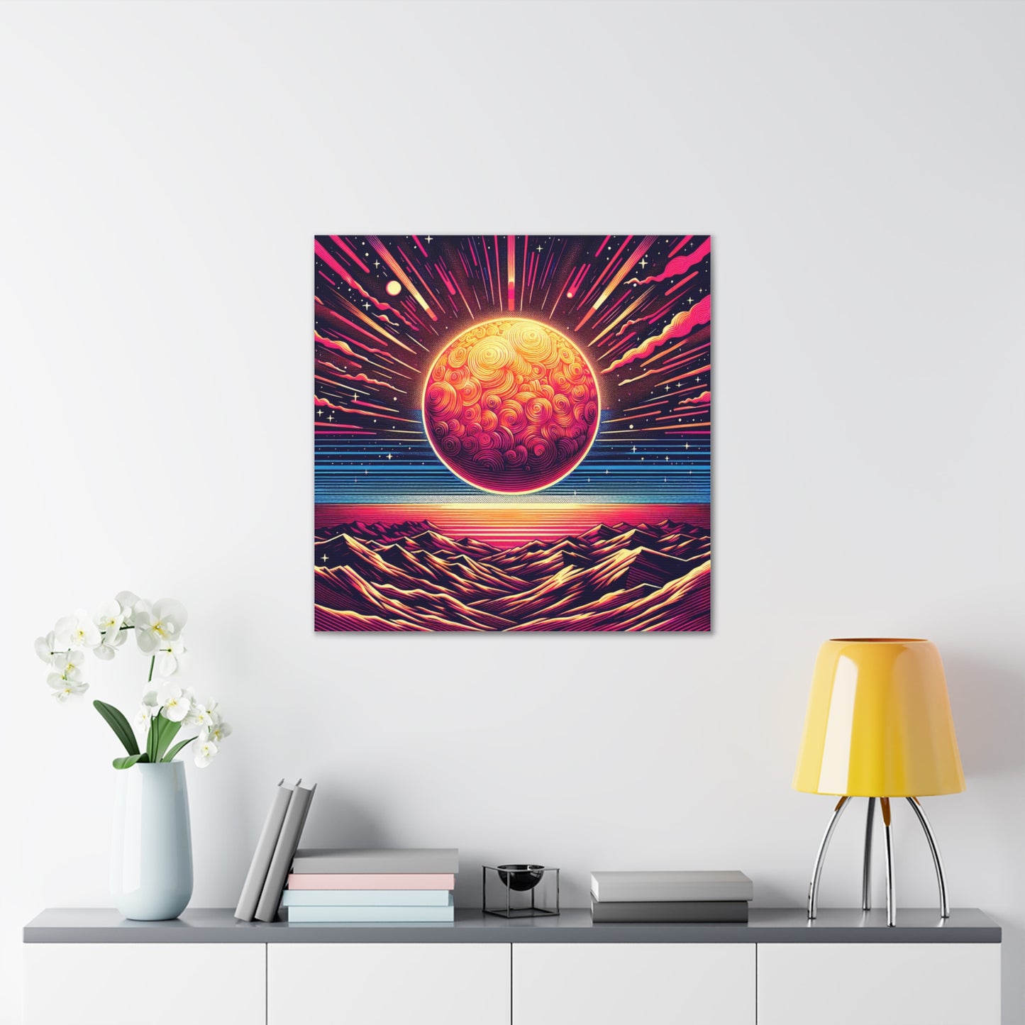 Sun Canvas Wall Art