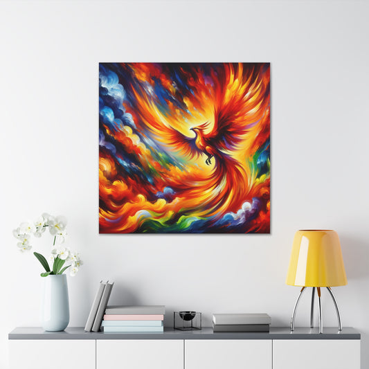 Phoenix Rising Canvas Wall Art