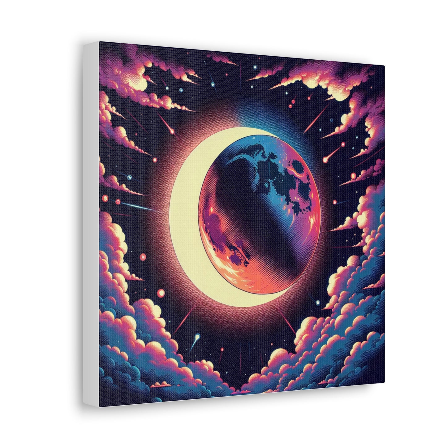 Lunar Eclipse Canvas Wall Art