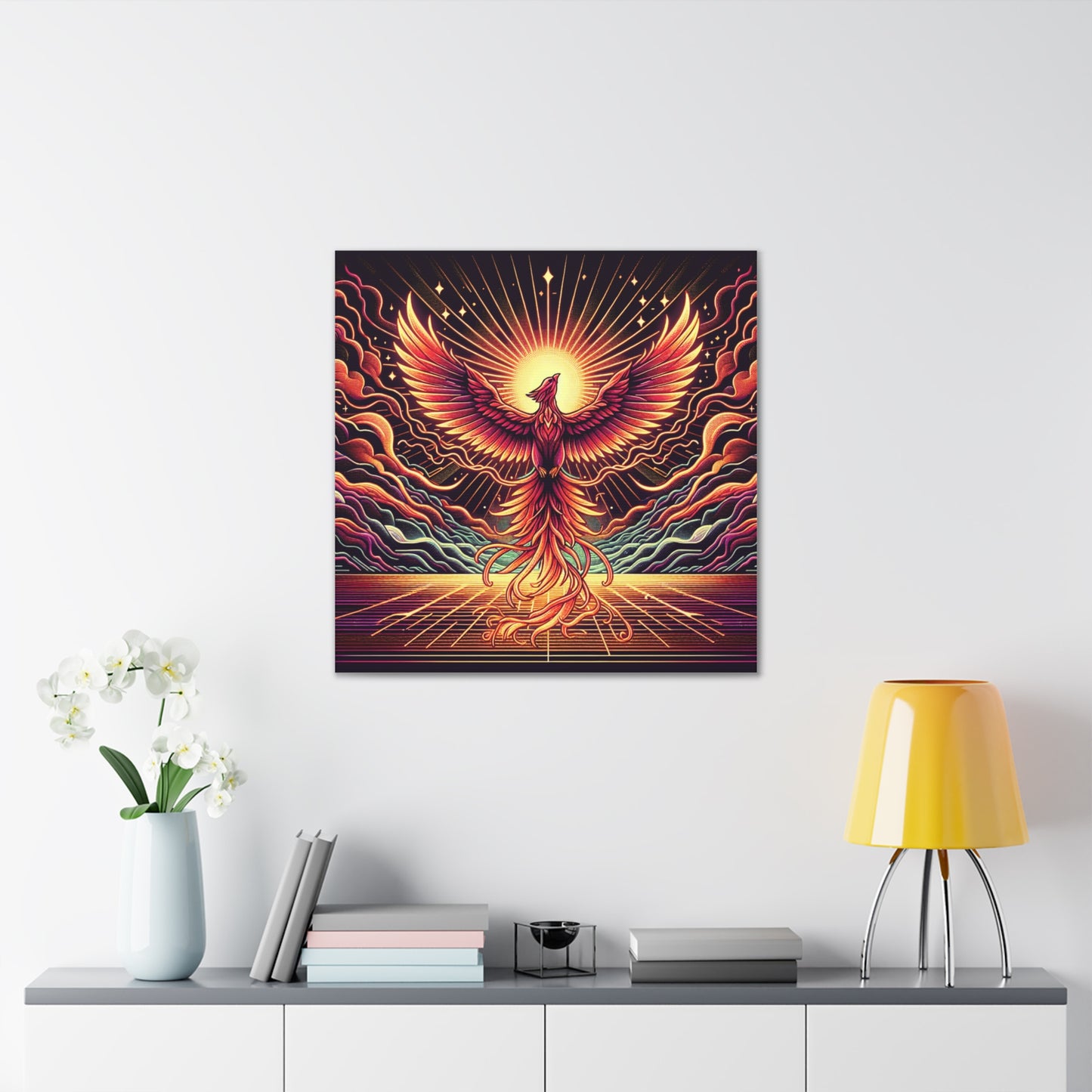 Phoenix Rising Canvas Wall Art