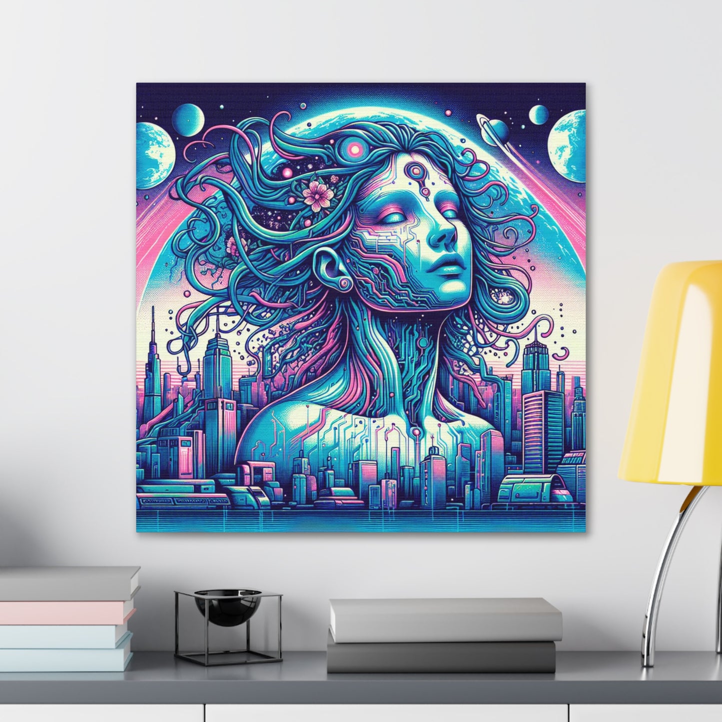 Gaia Mother Earth Canvas Wall Art