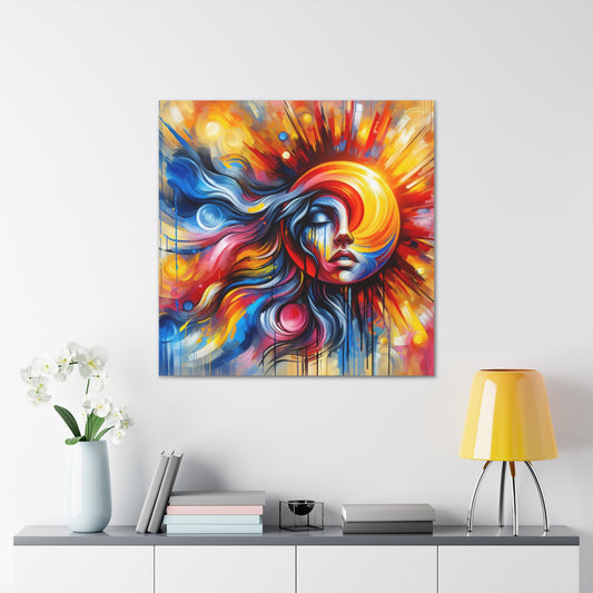 Sun Canvas Wall Art