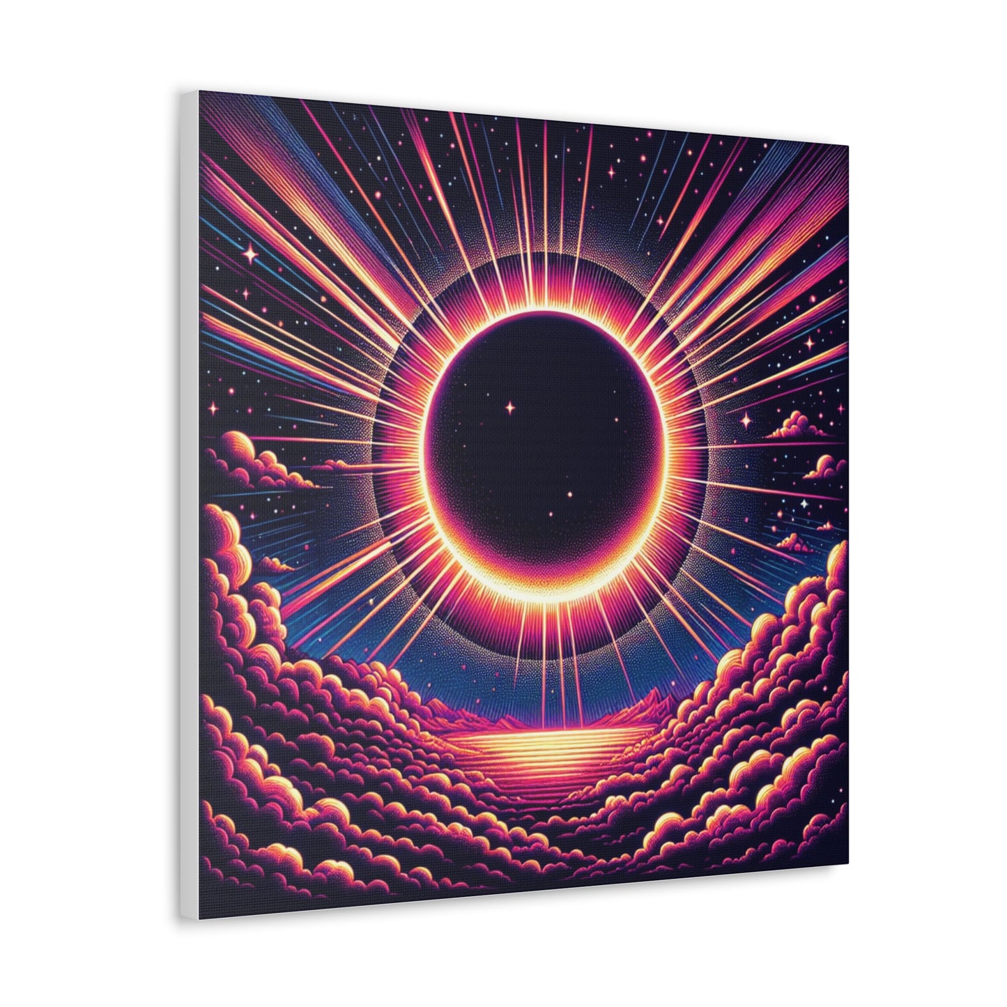 Solar Eclipse Canvas Wall Art