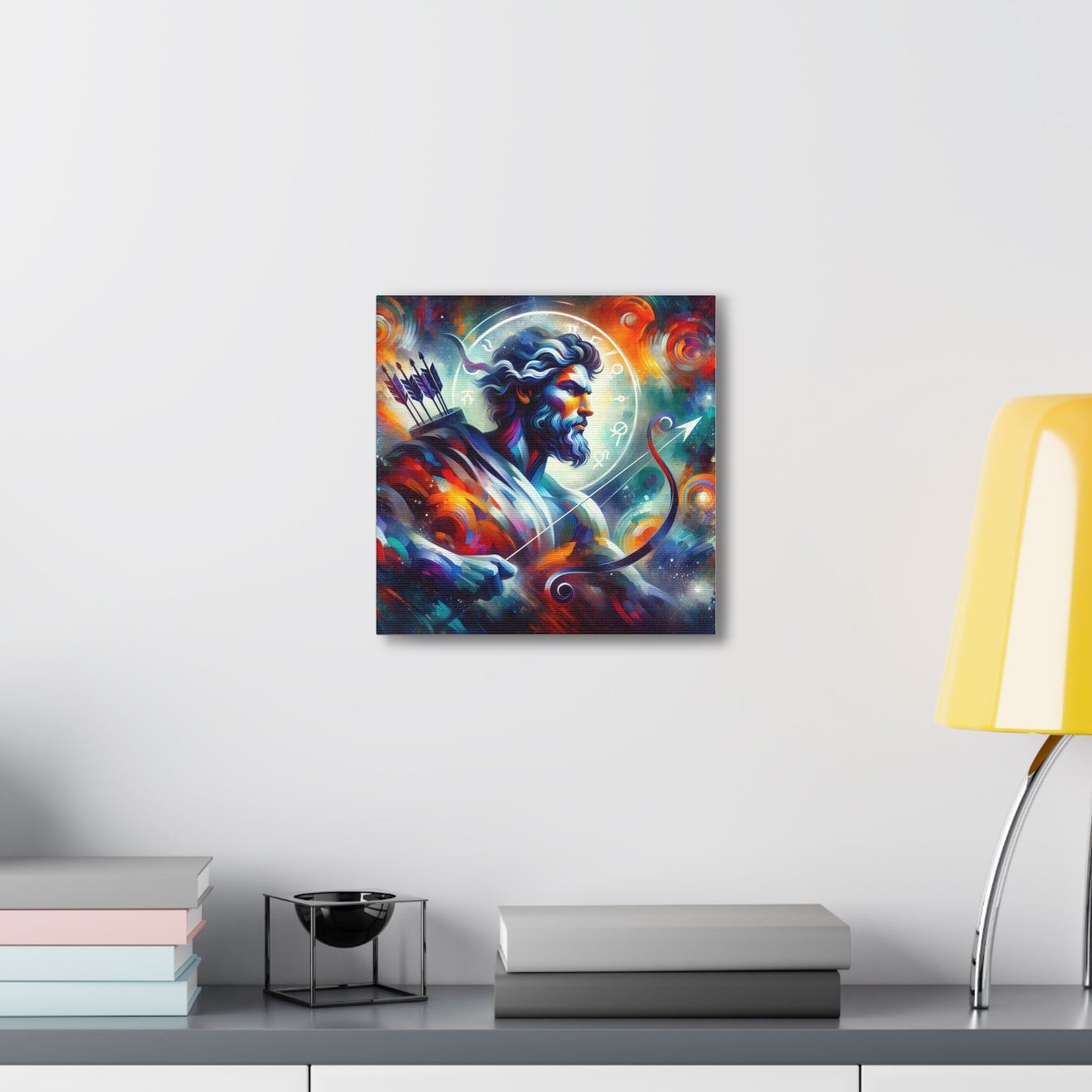 Sagittarius Man Astrological Sign Canvas Wall Art