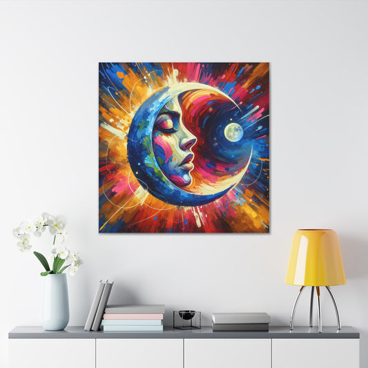 Half Moon Canvas Wall Art