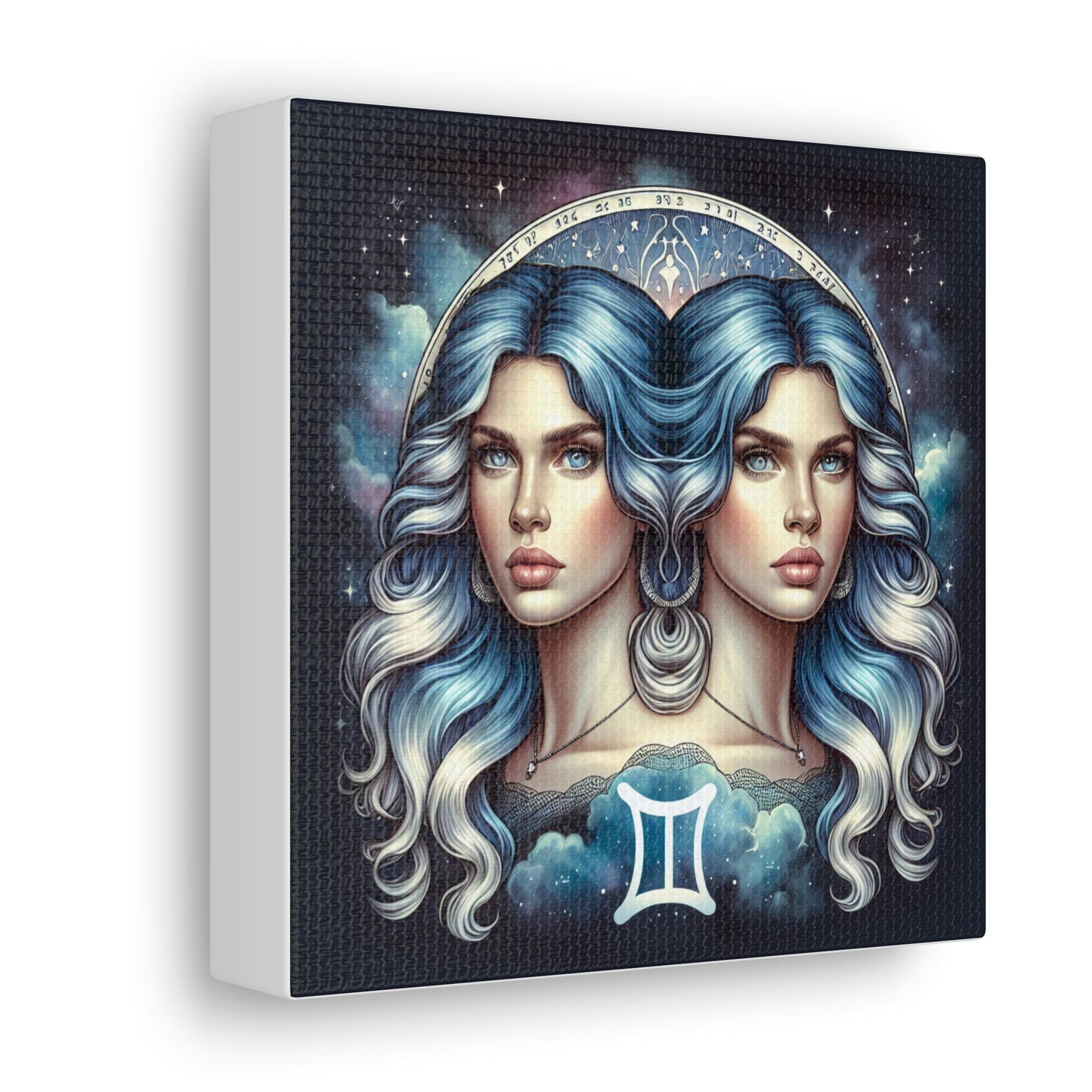 Gemini Woman Astrological Sign Canvas Wall Art