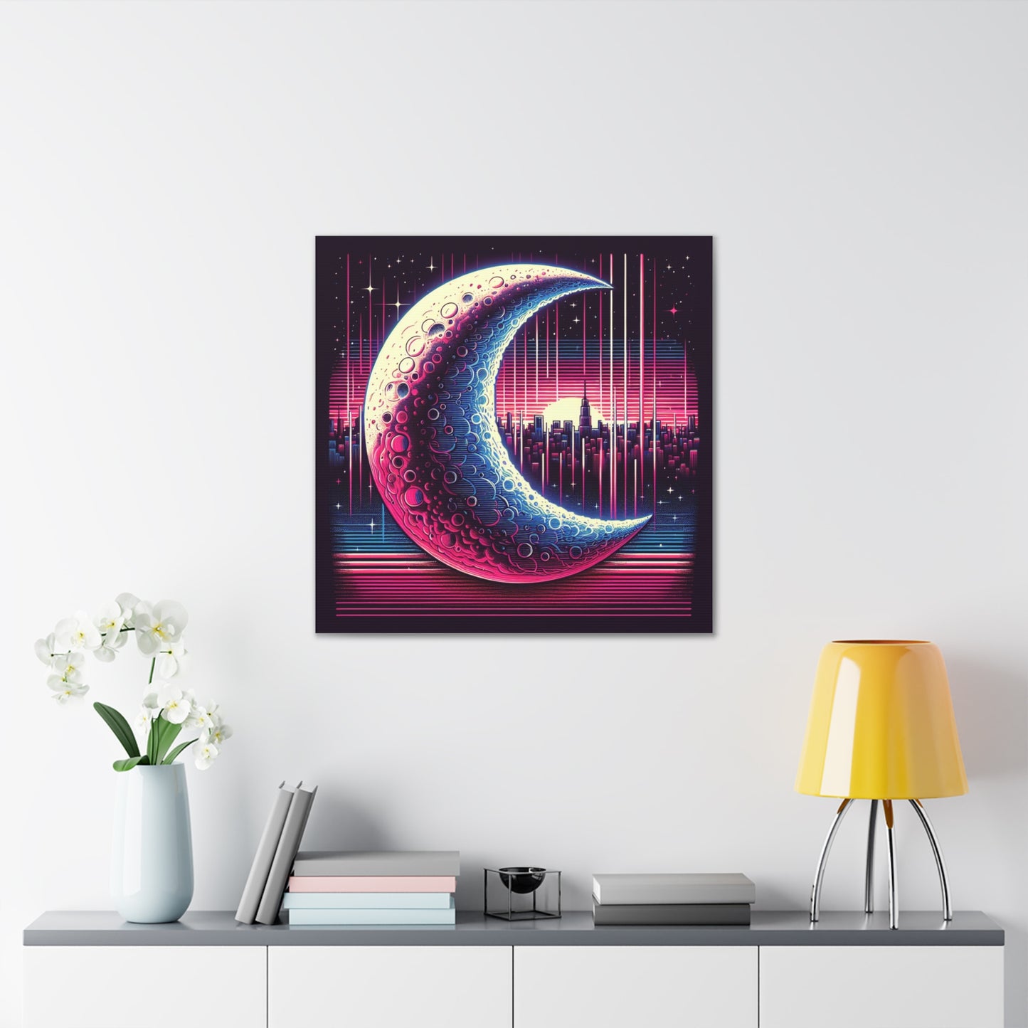 Half Moon Canvas Wall Art