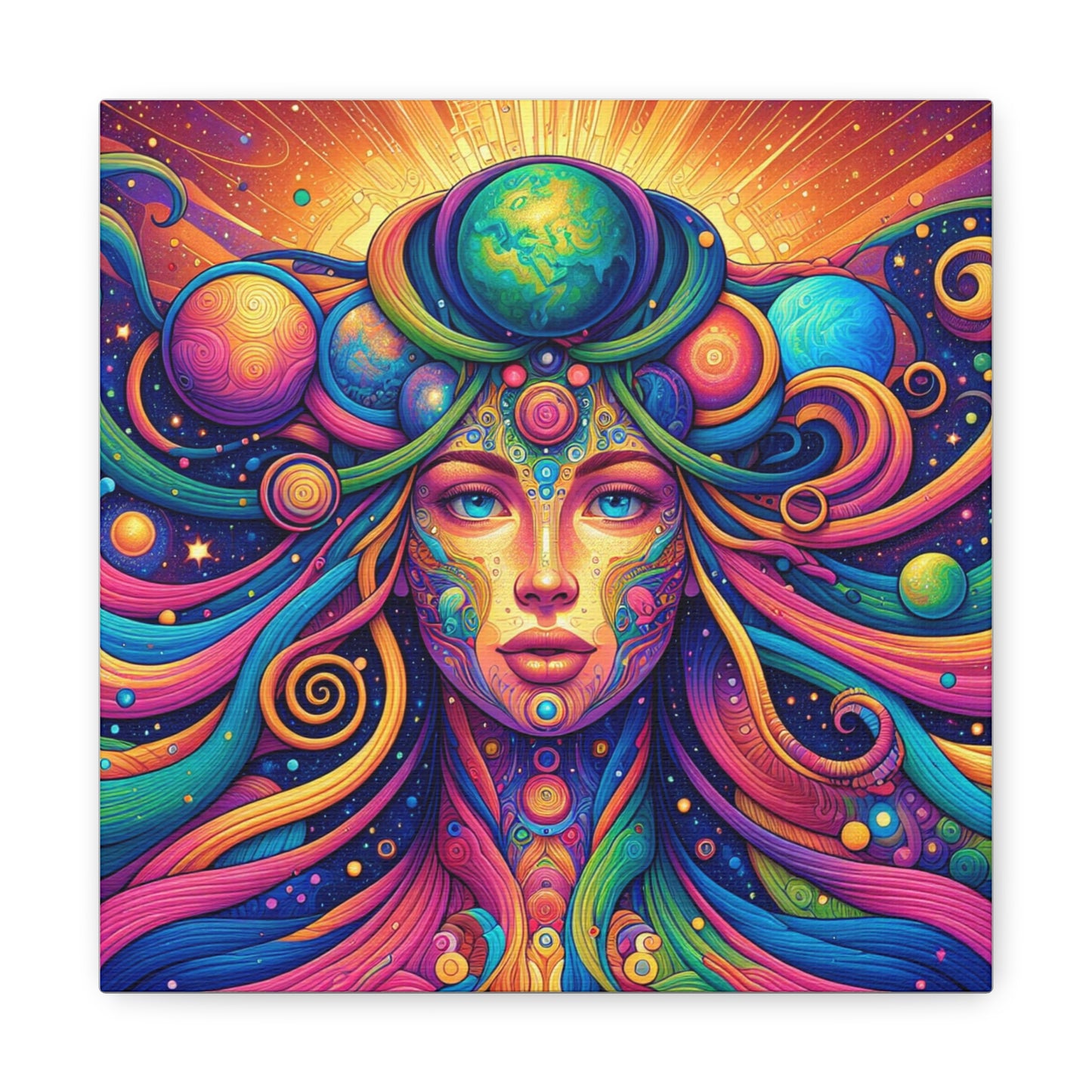 Gaia Mother Earth Canvas Wall Art