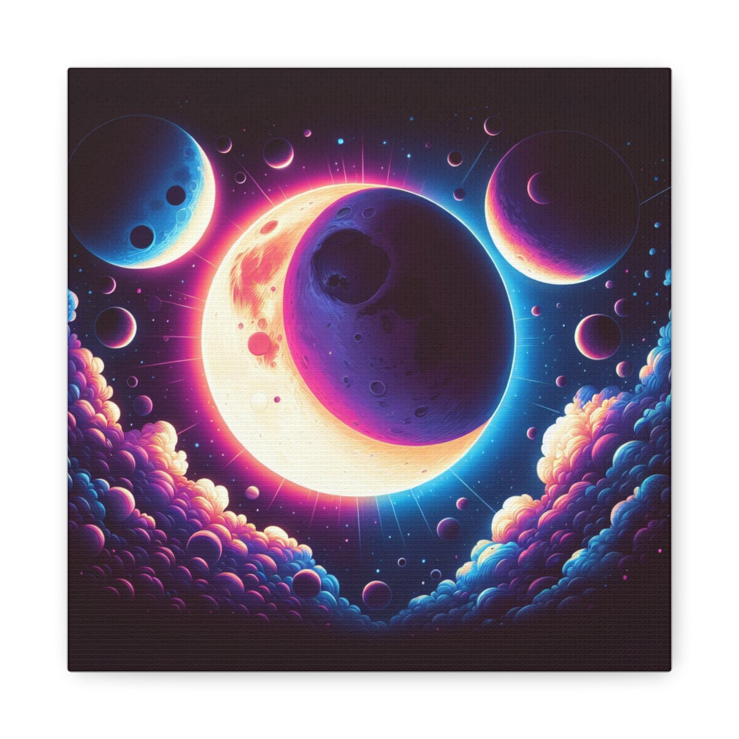 Lunar Eclipse Canvas Wall Art