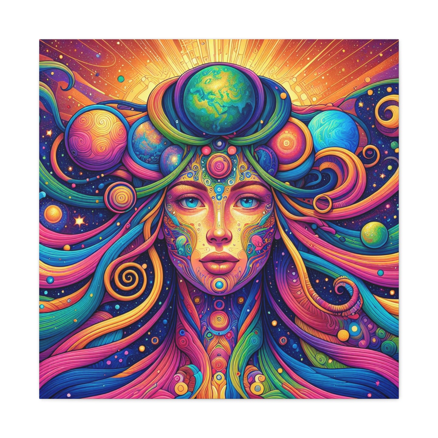 Gaia Mother Earth Canvas Wall Art