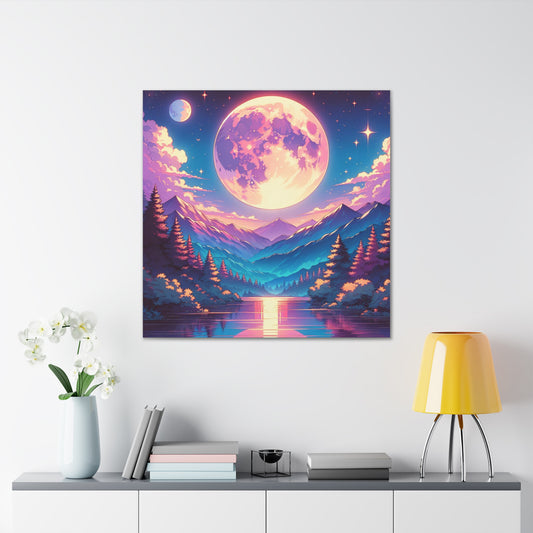 Full Moon Canvas Wall Art