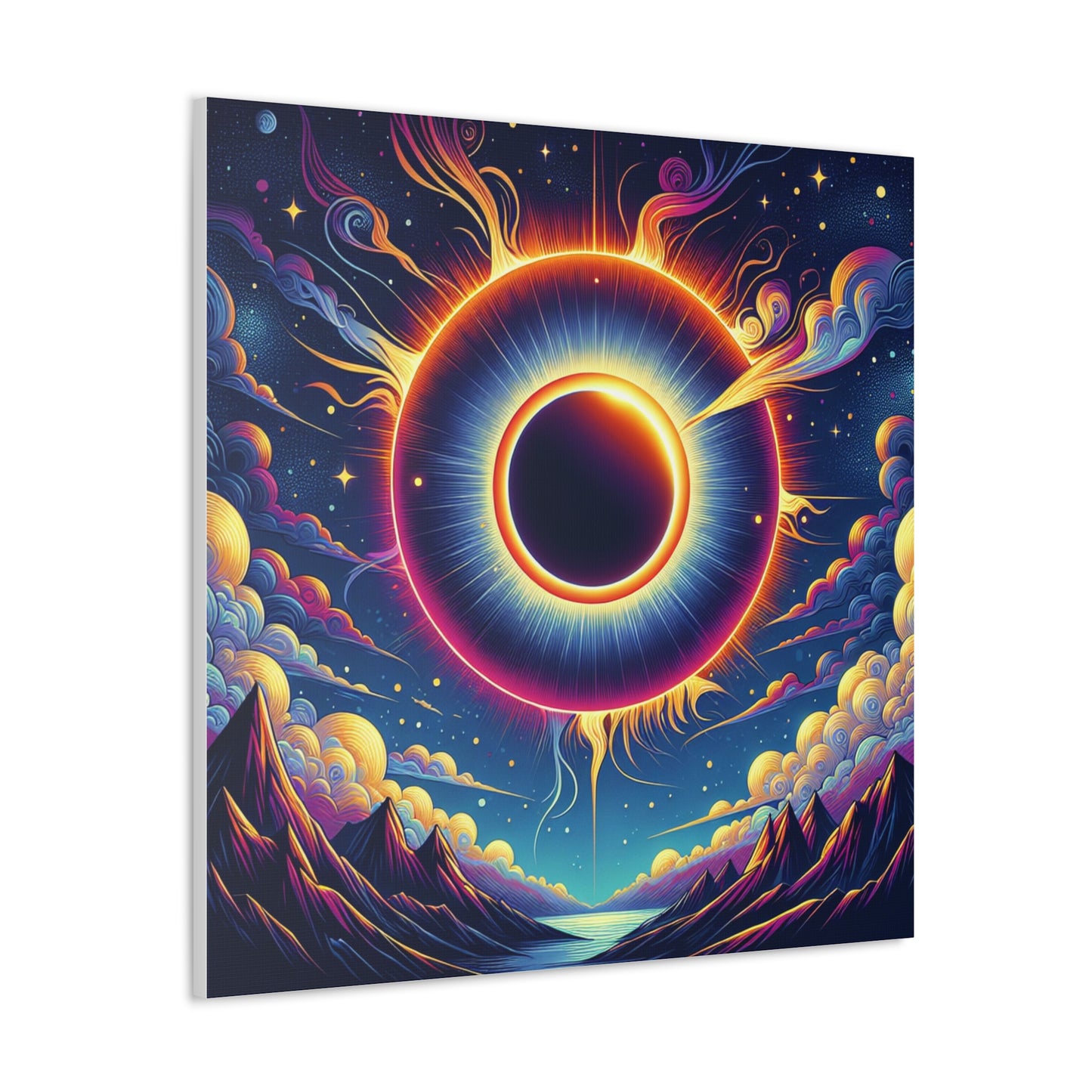 Solar Eclipse Canvas Wall Art