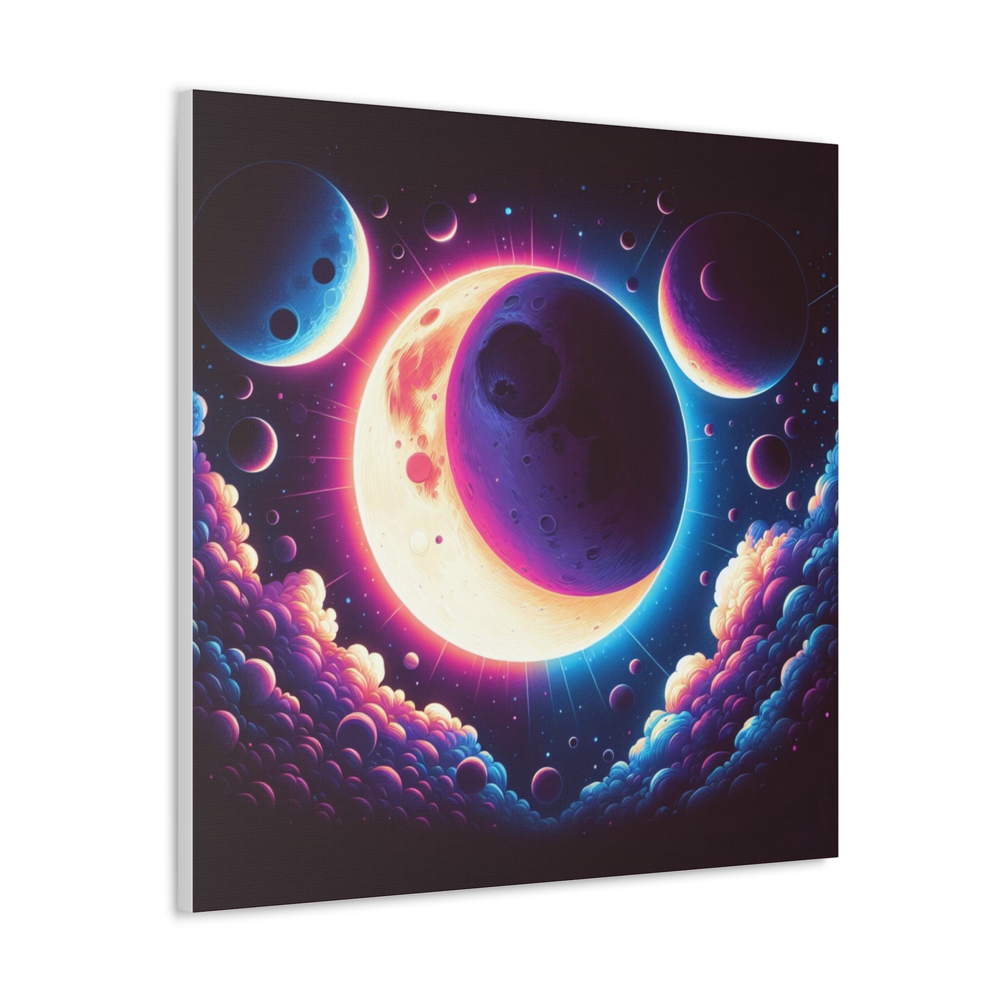 Lunar Eclipse Canvas Wall Art