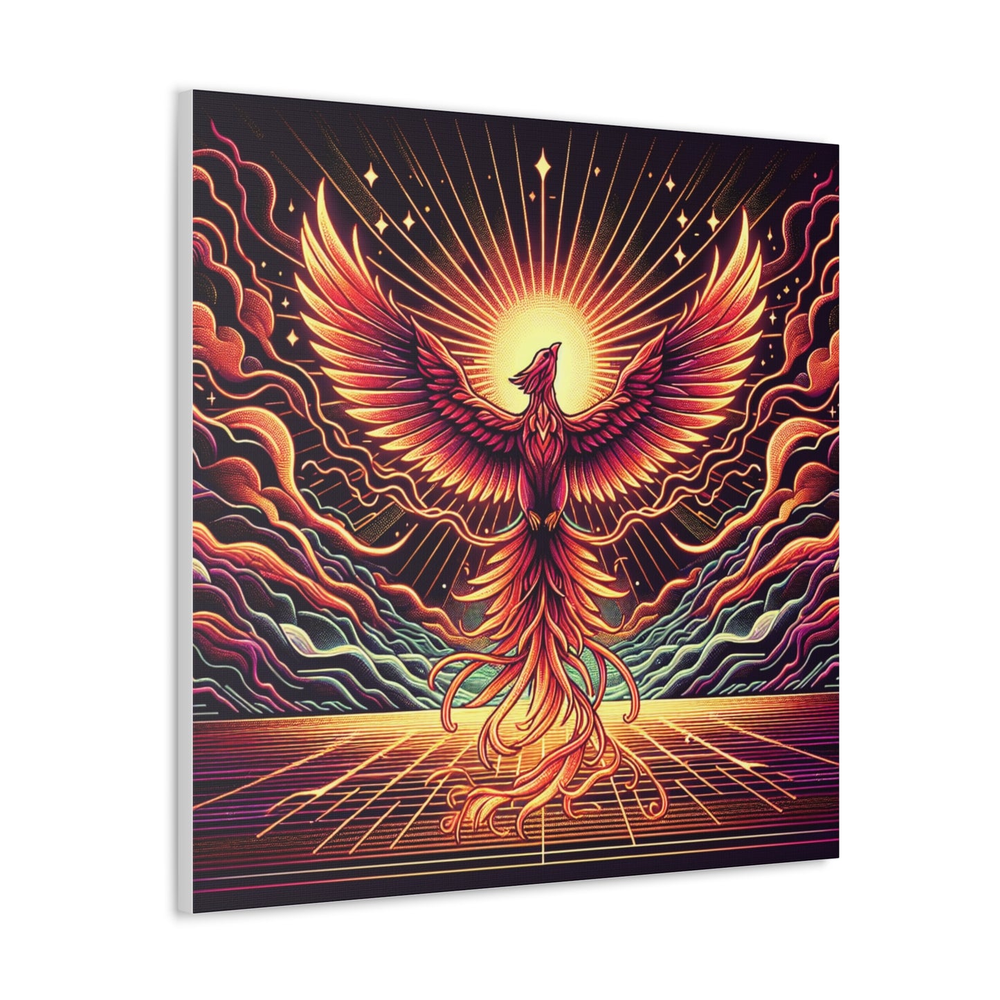 Phoenix Rising Canvas Wall Art