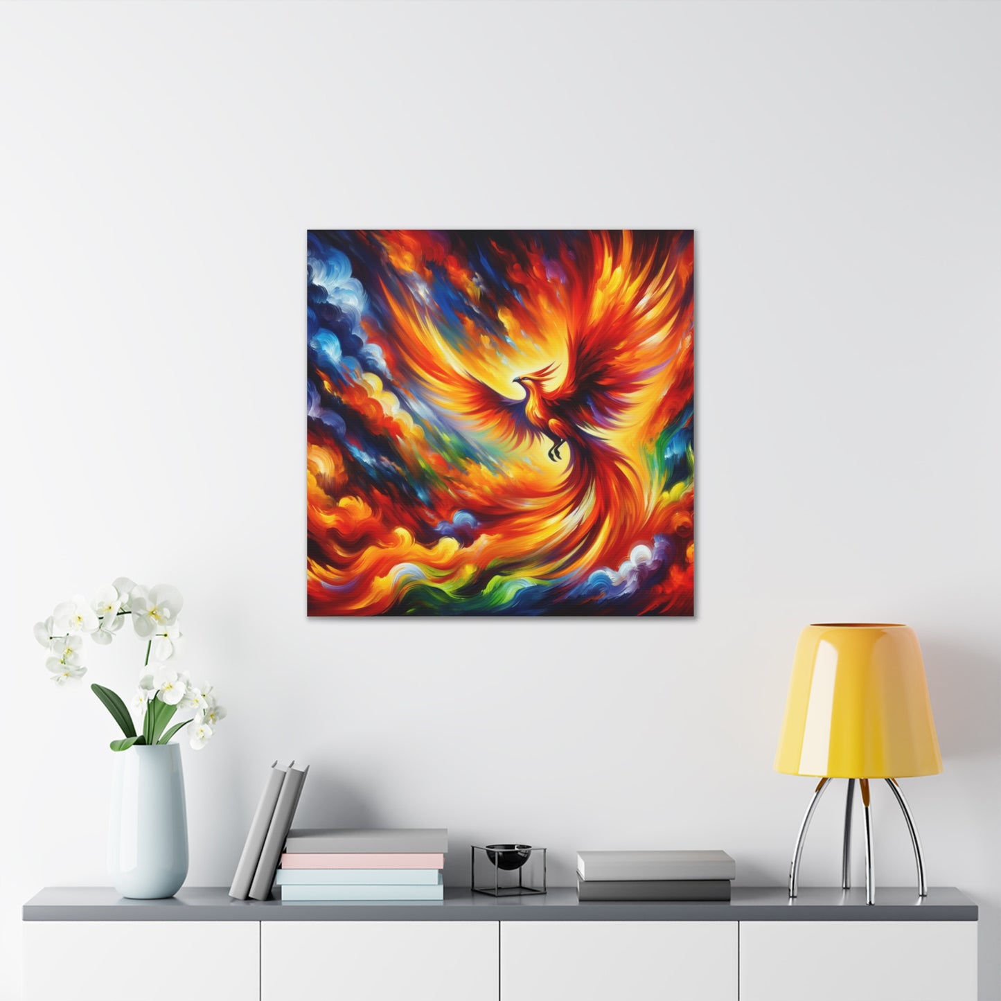 Phoenix Rising Canvas Wall Art