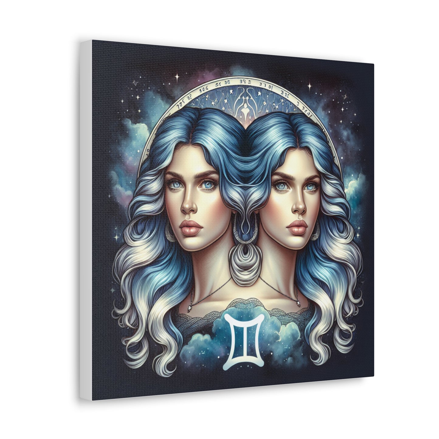 Gemini Woman Astrological Sign Canvas Wall Art