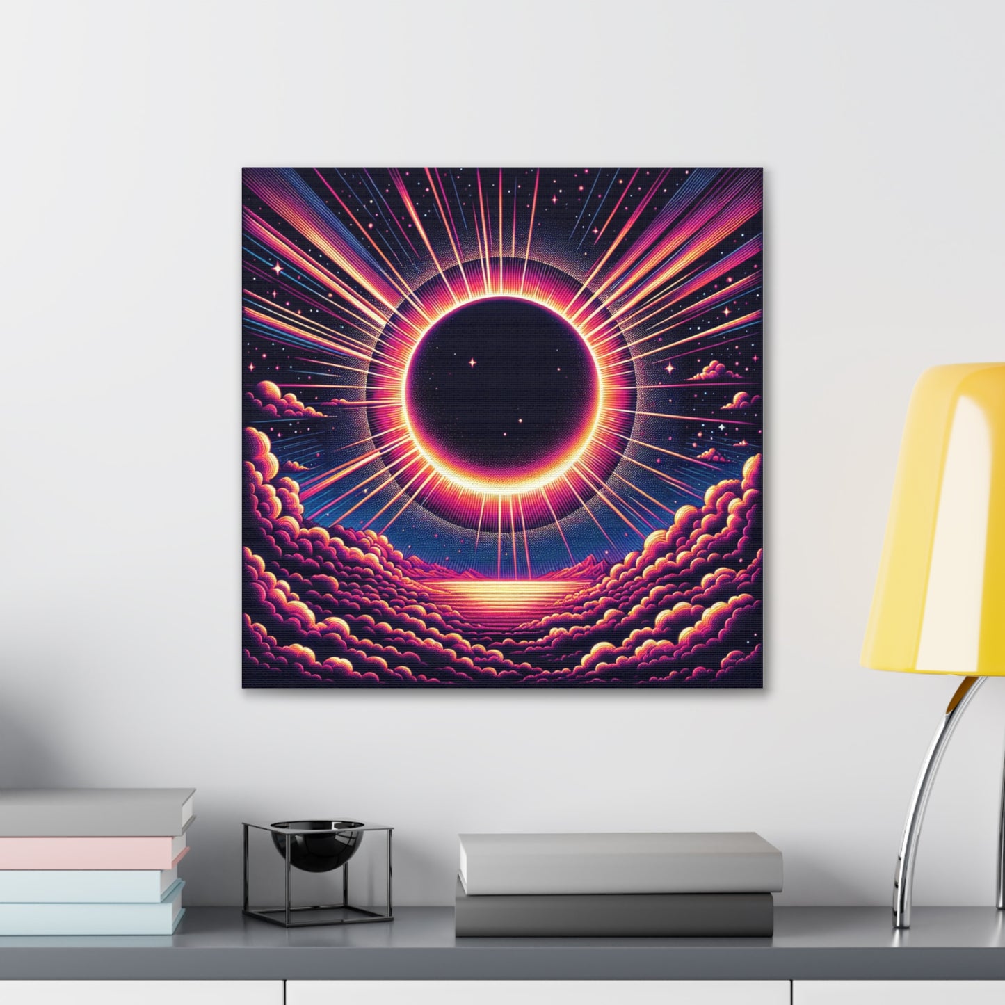 Solar Eclipse Canvas Wall Art