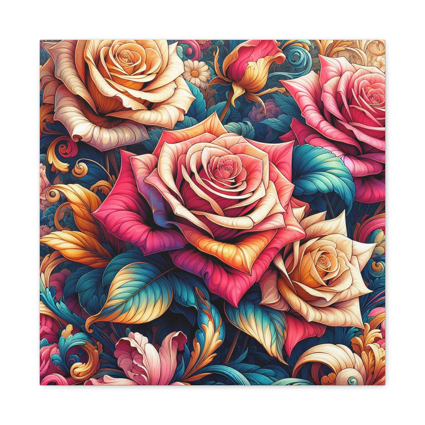 Roses Canvas Wall Art