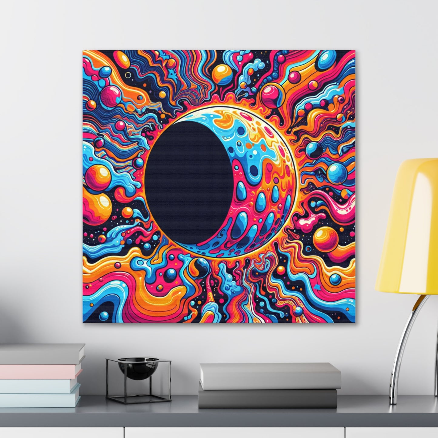 Lunar Eclipse Canvas Wall Art