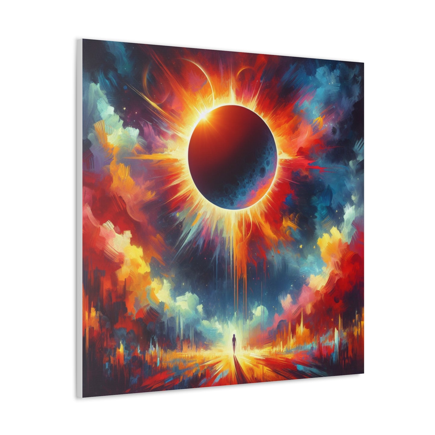 Solar Eclipse Canvas Wall Art