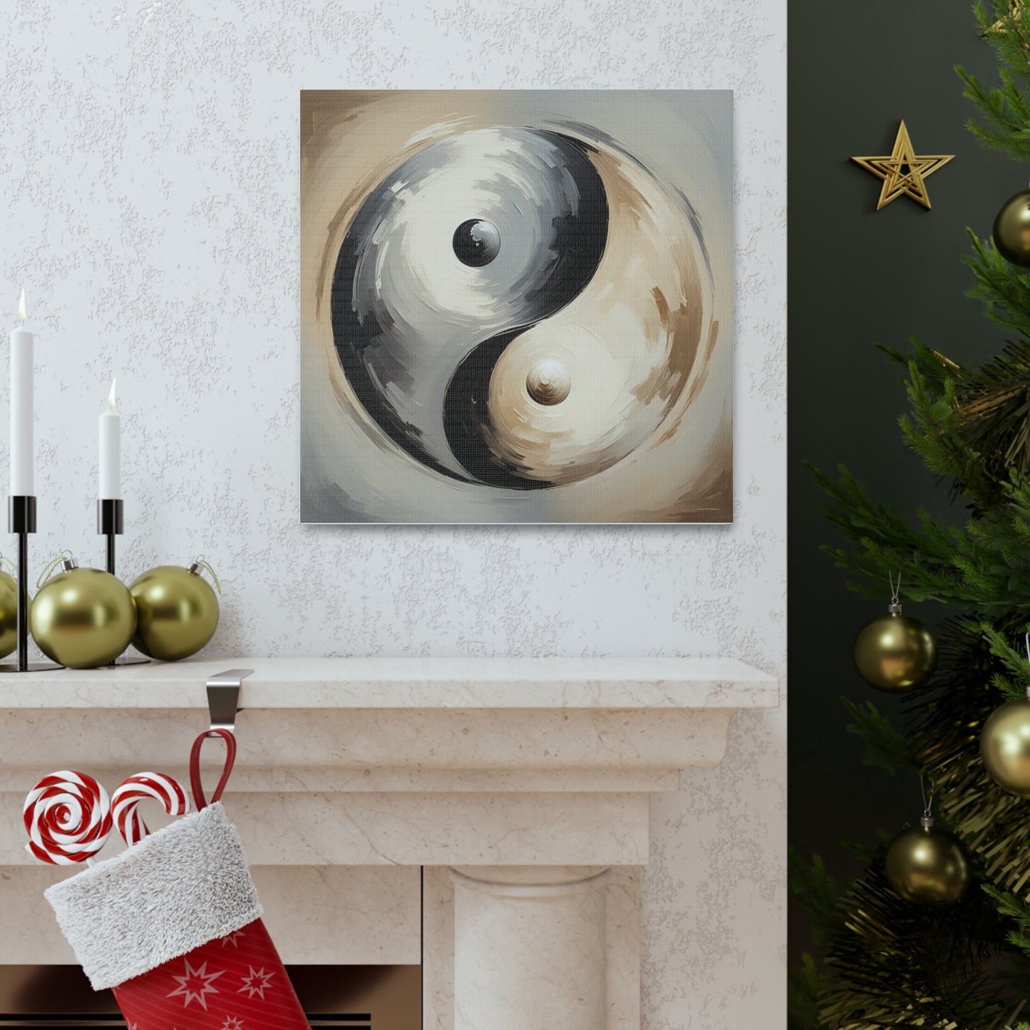 Ying Yang Canvas Wall Art